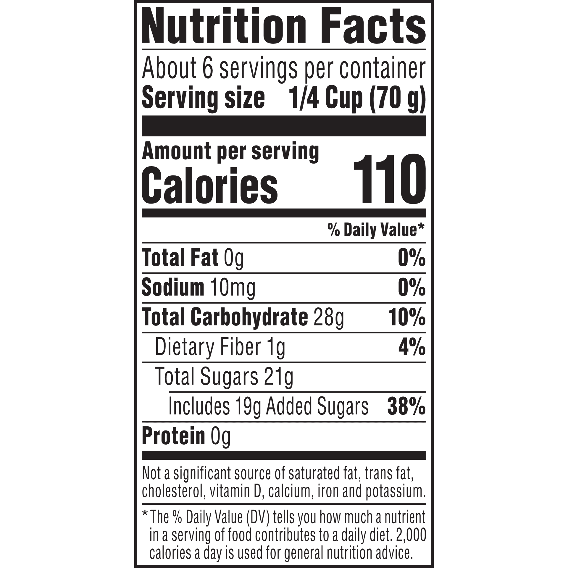 Nutrition Label