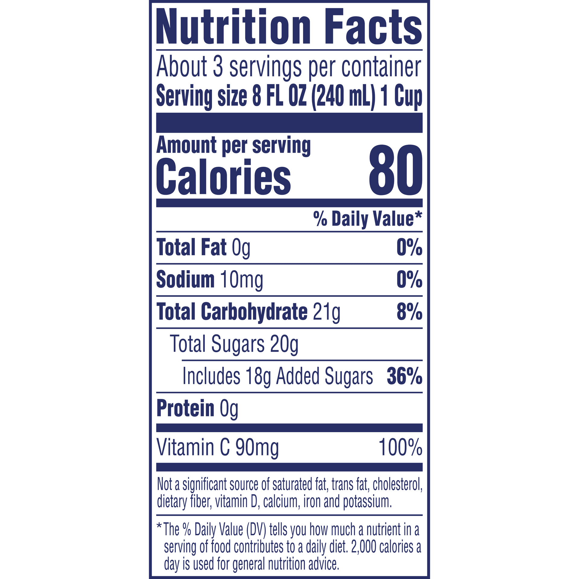 Nutrition Label